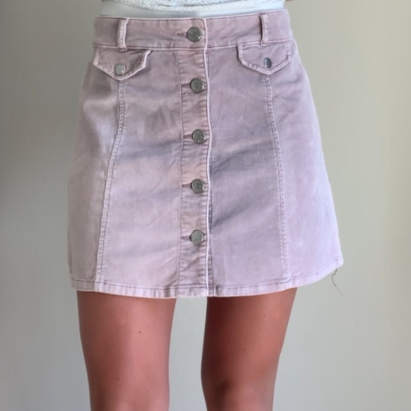 corduroy jean skirt